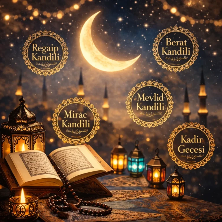 Kandil Geceleri ve Anlamları: İslam’da Kandil Gecelerinin Önemi, Fazileti ve Hikmeti