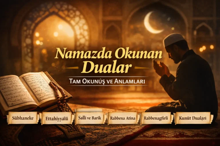 Namazda Okunan Dualar: Tam Okunuş ve Anlamları