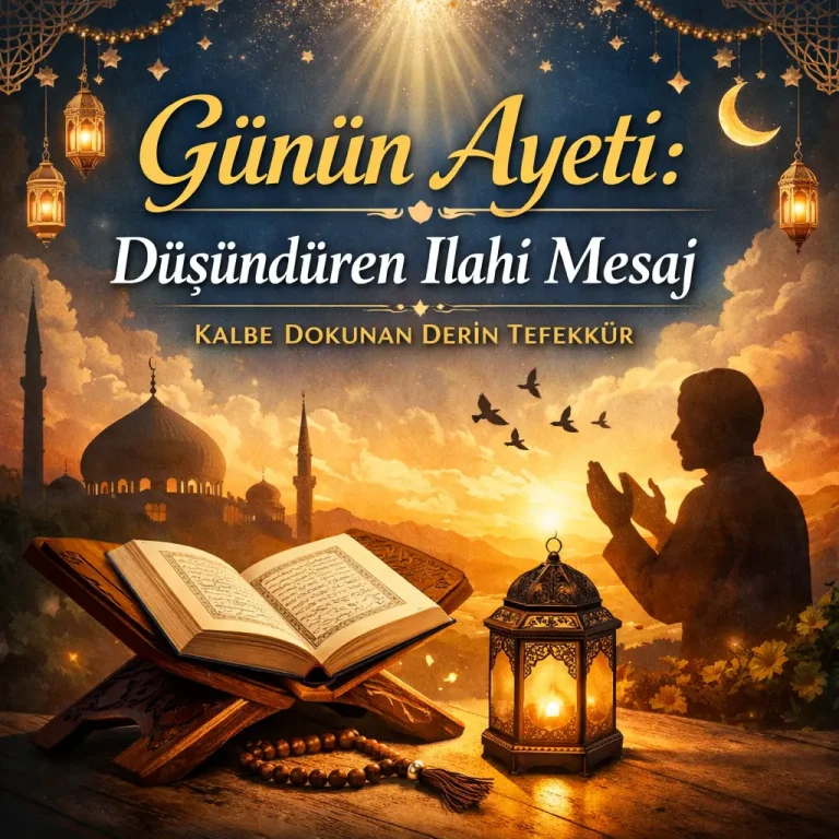 Günün Ayeti Düşündüren İlahi Mesaj ile Kalbe Dokunan Derin Tefekkür Rehberi